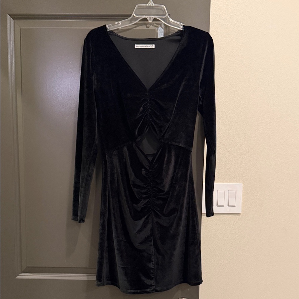 Abercrombie and fitch Black Velvet Dress